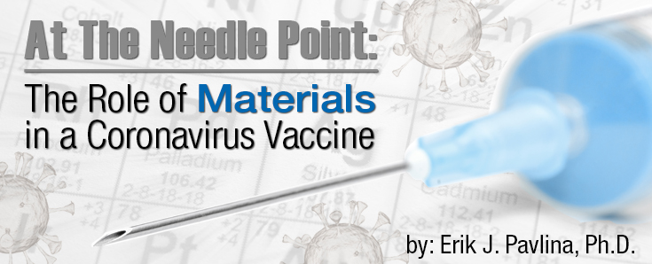 At the Needle Point: The Role of Materials in a Coronavirus Vaccine
